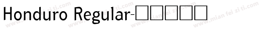 Honduro Regular字体转换